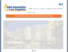 Tablet Screenshot of hotelassociationla.com
